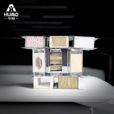 satın al Duvarlar için Sandviç Duvar Panelleri Rockwool 50Mm Metal Cam Yün Mgo Duvarlar için Sandviç Panelleri Temiz Oda Panelleri online manufacture