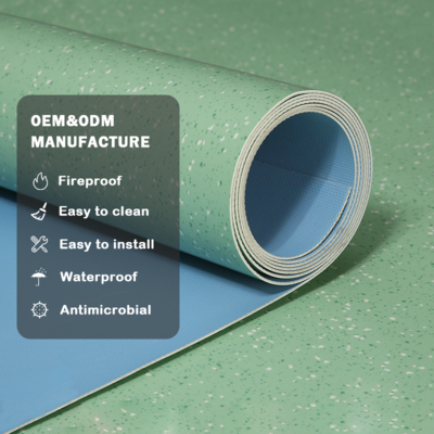 satın al Huaao Toptan Satış Yer Yapıştırıcı Su geçirmez Pisos Pvc Tile Linoleum Zemin Rulo 2.0mm Fabrika doğrudan satış Kolay bakım PVC rulo zemin plastik zemin online manufacture
