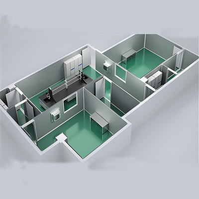 satın al Huuao ISO1-ISO8 Modular Cleanroom for Pharmaceutical Clean Room Partitions 50/75mm Thickness Z Lock EPS Sandwich Panel Cleanroom projects online manufacture