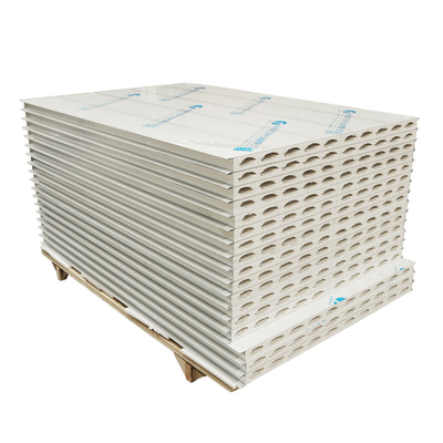 satın al Huaao Fireproof Waterproof Aging Resistant Deformable and Easy Splicing of Magnesium Sulfide Purification Color Steel Sandwich Panel online manufacture