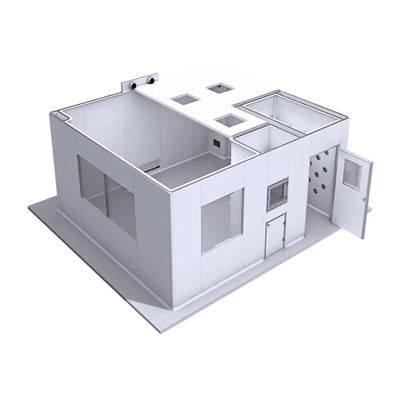 satın al Huaao Pharmaceutical Clean Booth Sandwich Panel Ceiling Modular Clean Room Solutions for GMP Dust Free Cleanroom Project/Electric Industry/ISO4-8 online manufacture