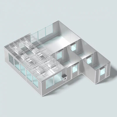 satın al HUAAO Özelleştirilmiş Minimalist Tıbbi Hastane Atölyesi GMP Sertifikalı Modüler Temiz Oda 66 m² Yangın Geciktirici Özellikler Çevrimiçi üretim