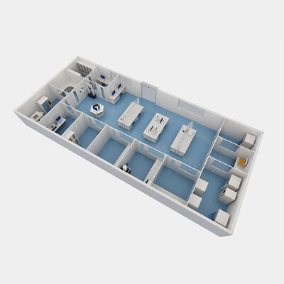 satın al HUAAO Atölye ve Hastane Kullanımı için Modern Tasarımlı Özel Modüler Temiz Oda ISO5-ISO9 Temizlik Seviyeleri Çevrimiçi üretim