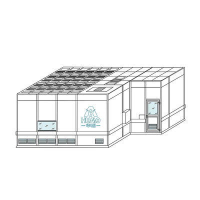 satın al HUAAO OEM Tasarım Modern Modüler Sınıf 1000 Temiz Oda Arıtma Su Geçirmez Yangına Dayanıklı Çevre Dostu Tozsuz Atölye Çevrimiçi üretim